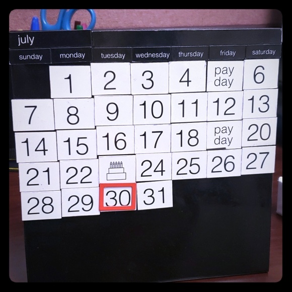 Office Magnetic Desk Calendar Poshmark